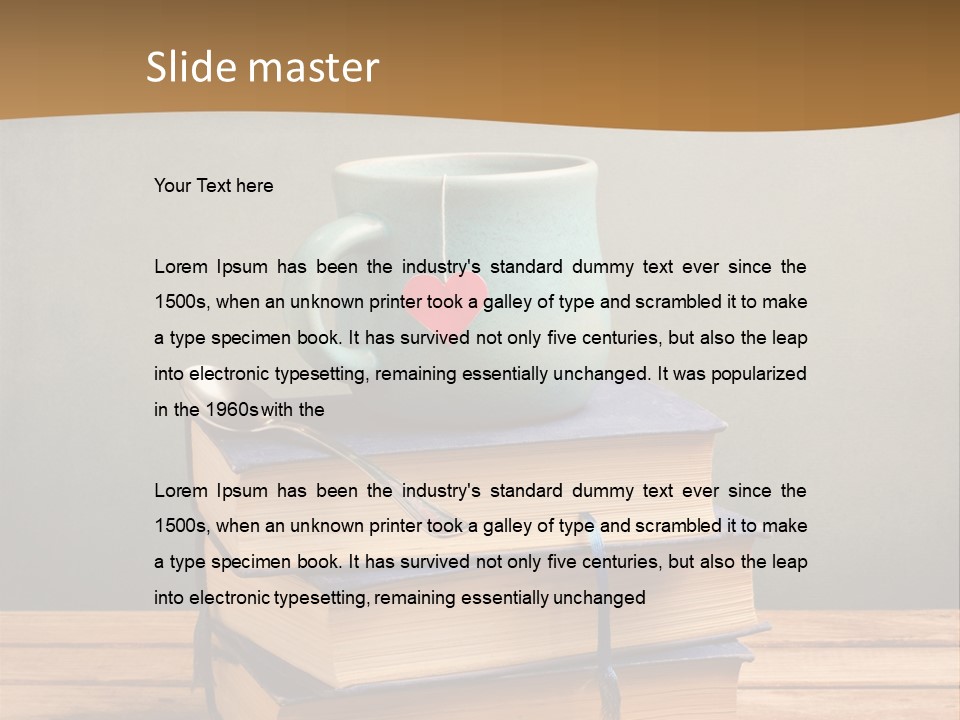 Daughter Old Sand PowerPoint Template