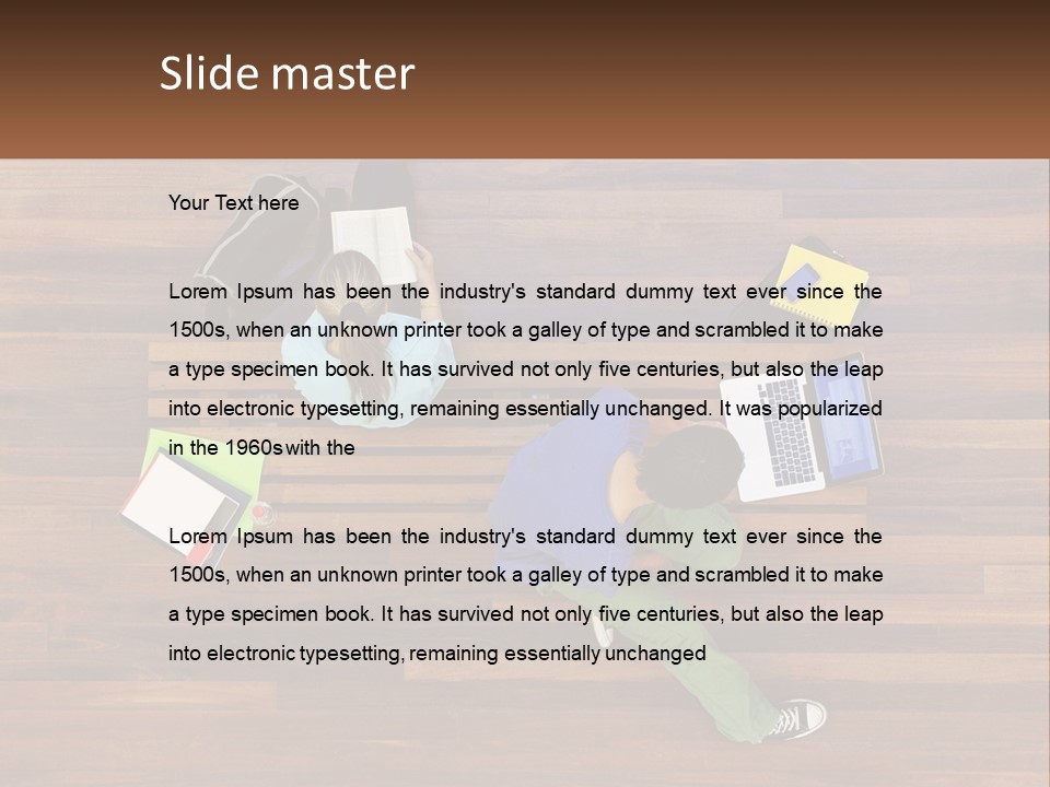 Sunset Senior White PowerPoint Template