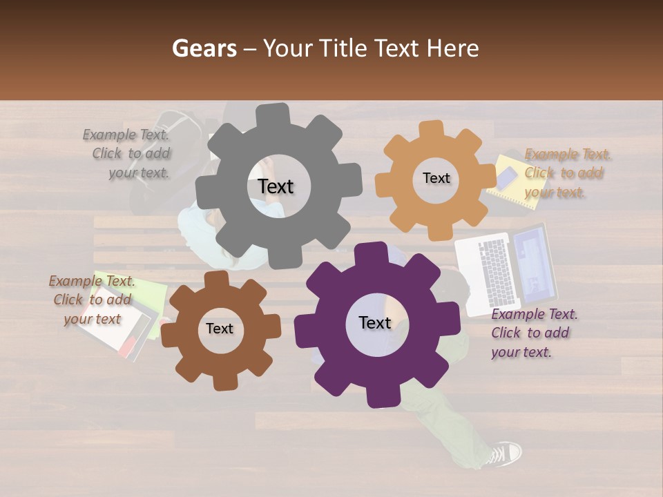 Sunset Senior White PowerPoint Template