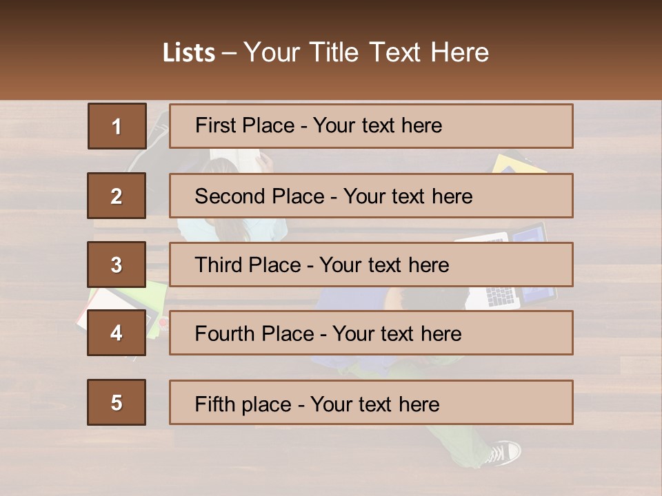 Sunset Senior White PowerPoint Template