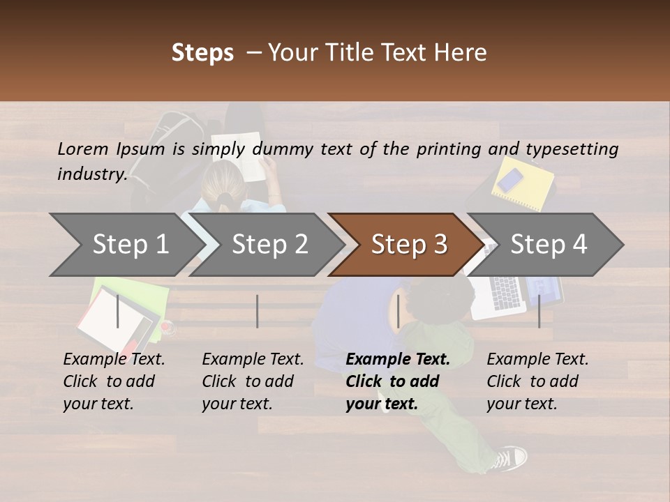 Sunset Senior White PowerPoint Template