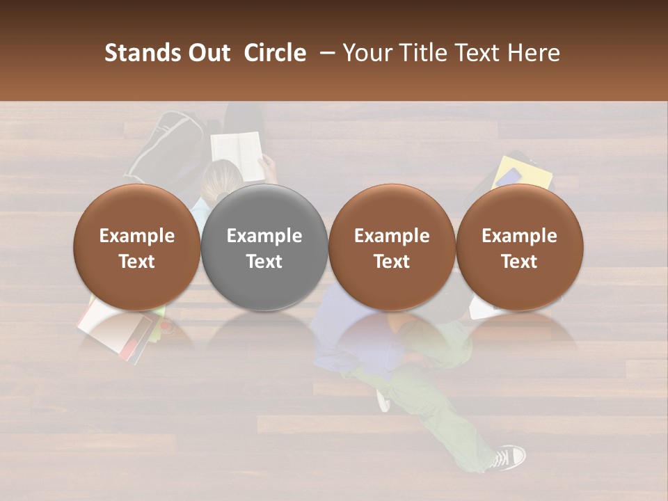 Sunset Senior White PowerPoint Template