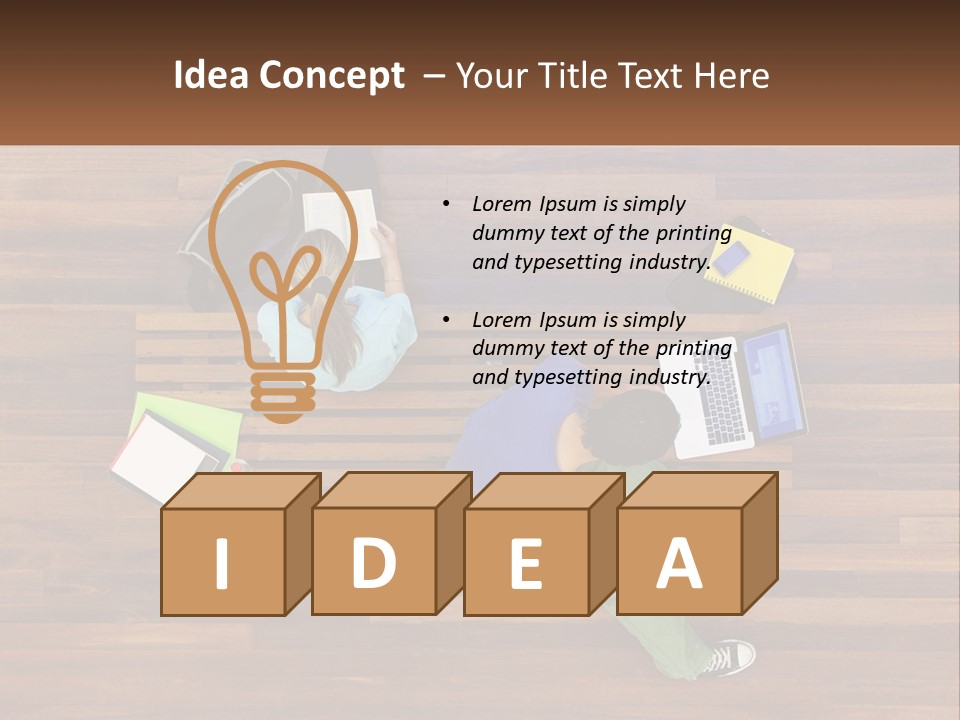 Sunset Senior White PowerPoint Template