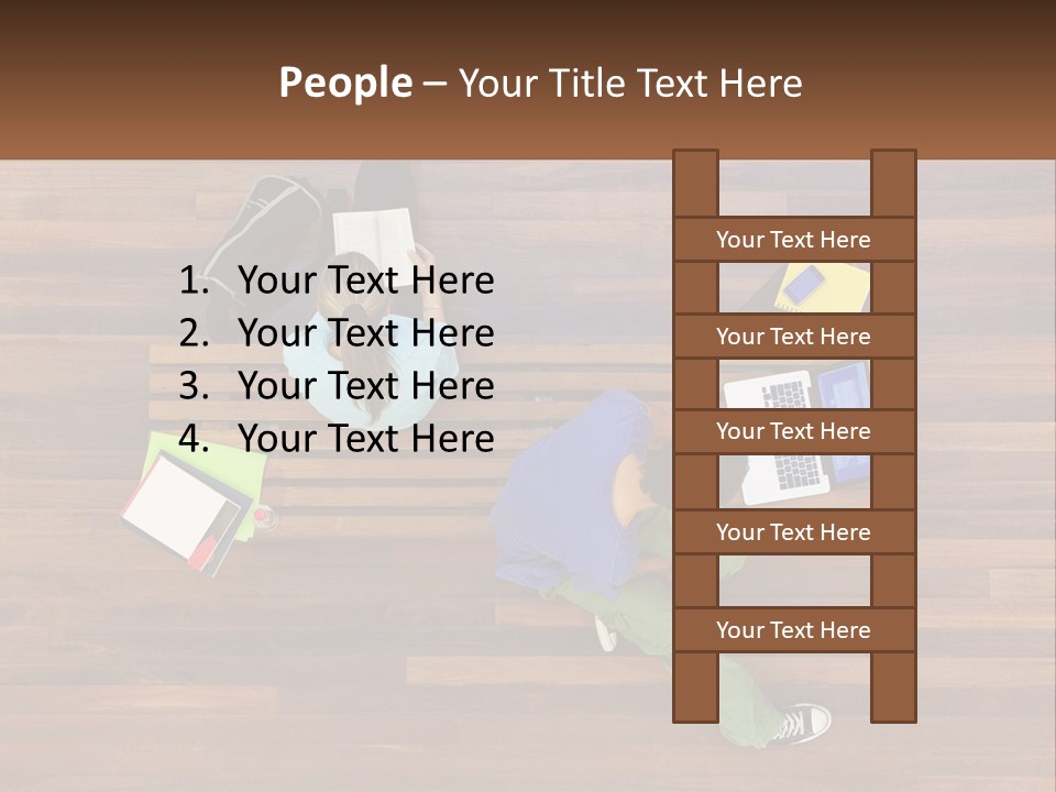 Sunset Senior White PowerPoint Template