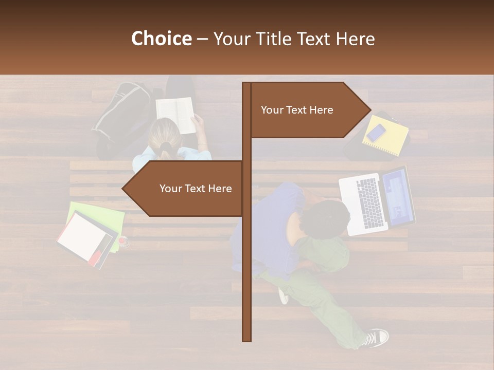Sunset Senior White PowerPoint Template