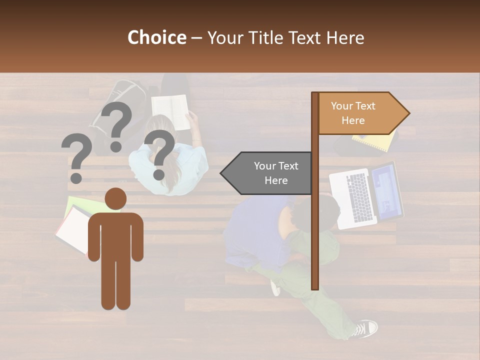 Sunset Senior White PowerPoint Template