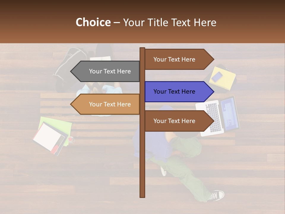 Sunset Senior White PowerPoint Template