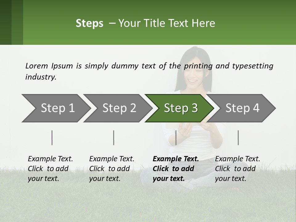 Peaceful Parent Daughter PowerPoint Template