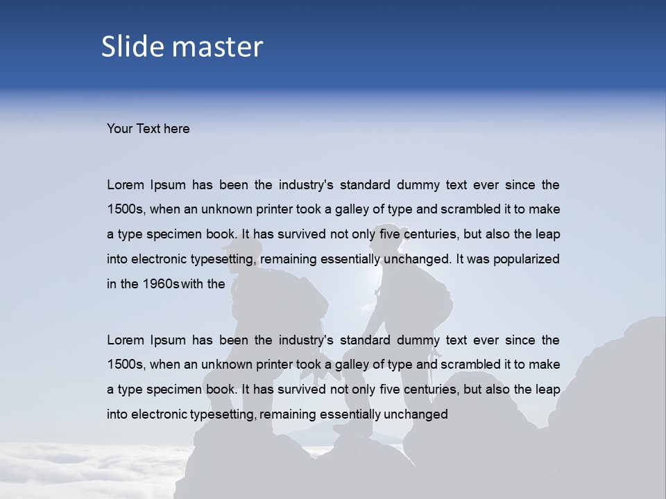 Coastal Lifestyle Sunrise PowerPoint Template