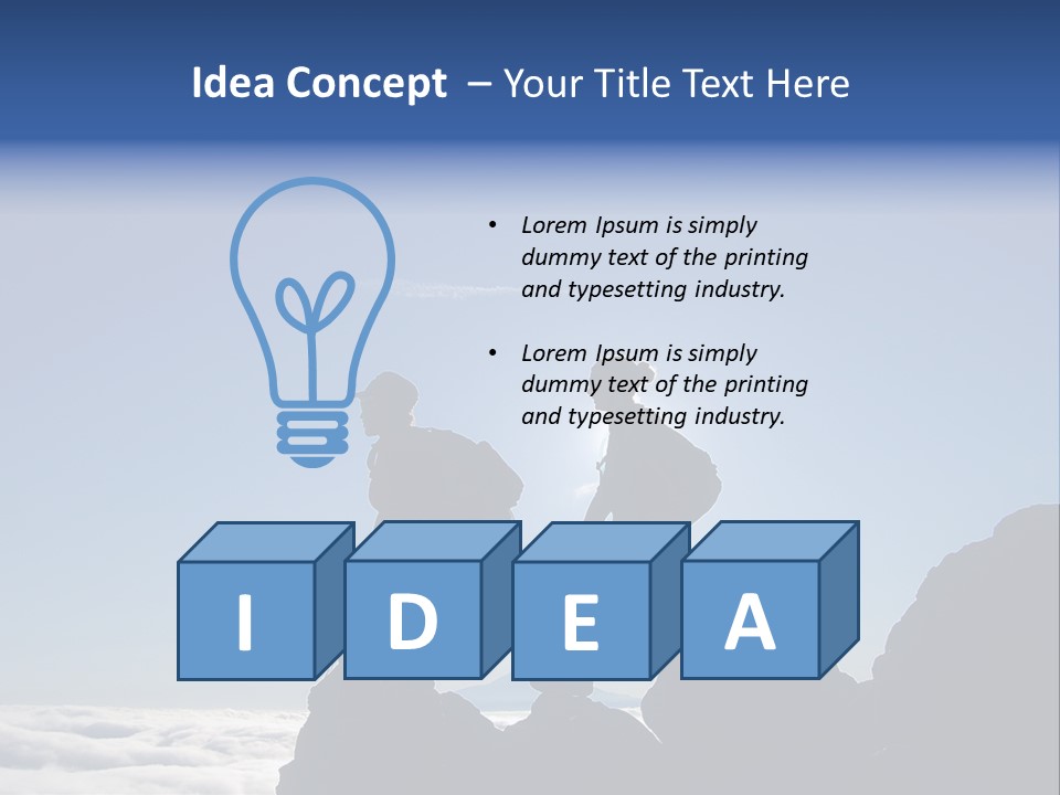 Coastal Lifestyle Sunrise PowerPoint Template