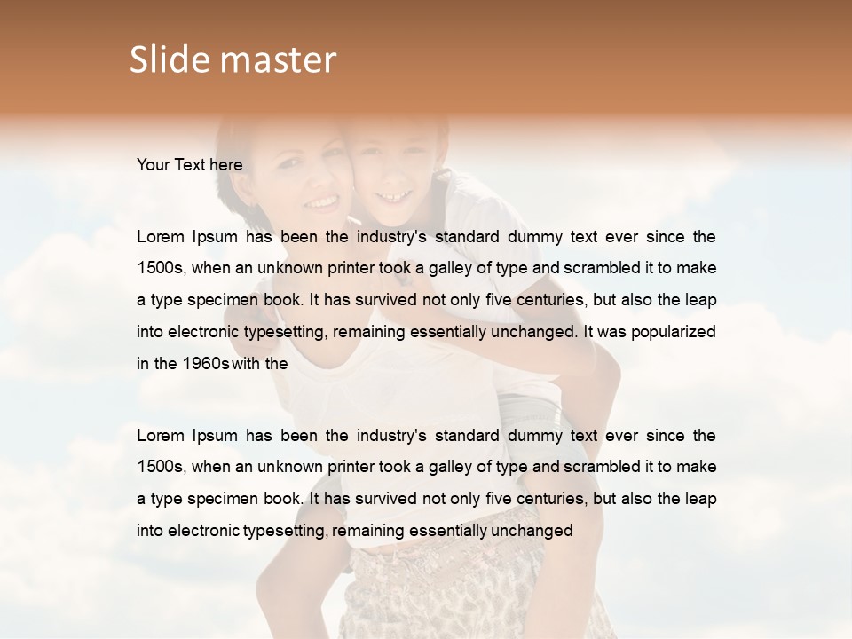 Lifestyle Wellness Beach PowerPoint Template