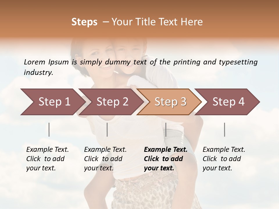 Lifestyle Wellness Beach PowerPoint Template