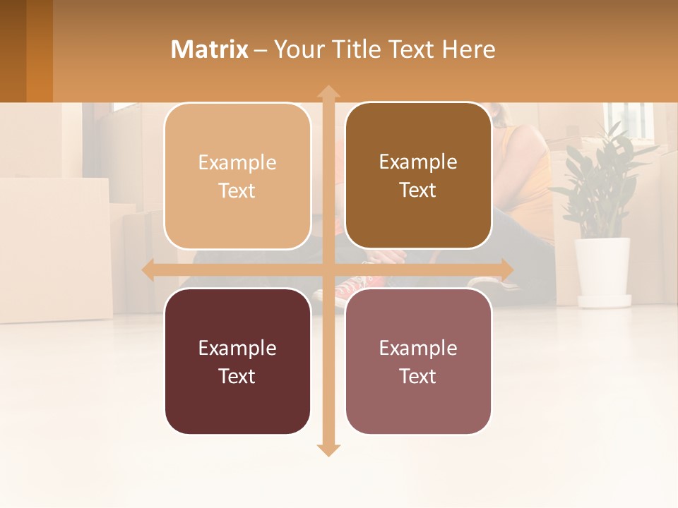 Sunset Senior White PowerPoint Template