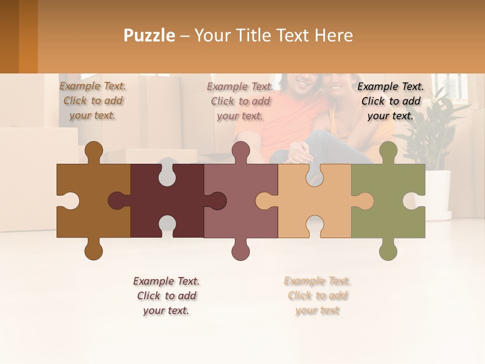 Sunset Senior White PowerPoint Template