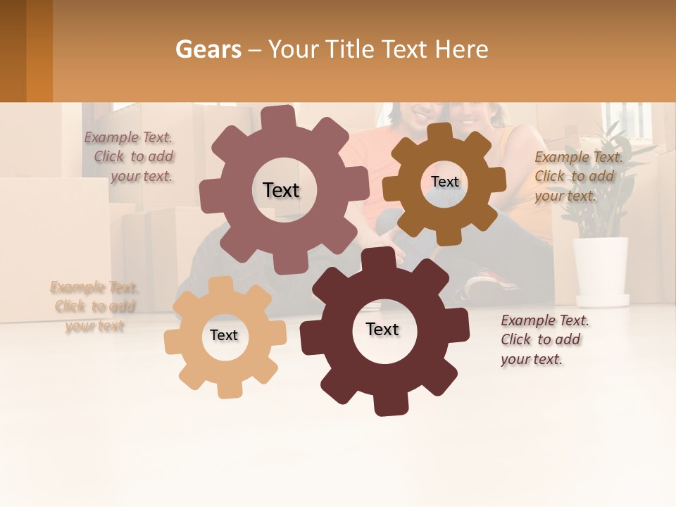 Sunset Senior White PowerPoint Template