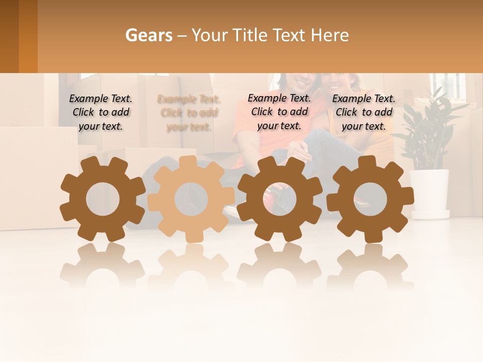 Sunset Senior White PowerPoint Template