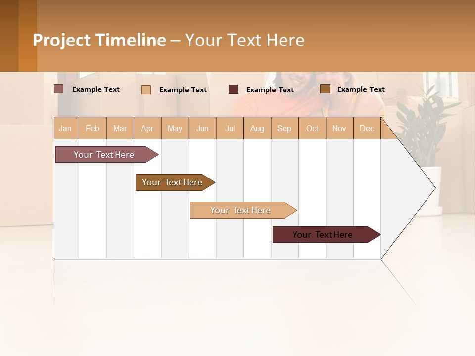 Sunset Senior White PowerPoint Template