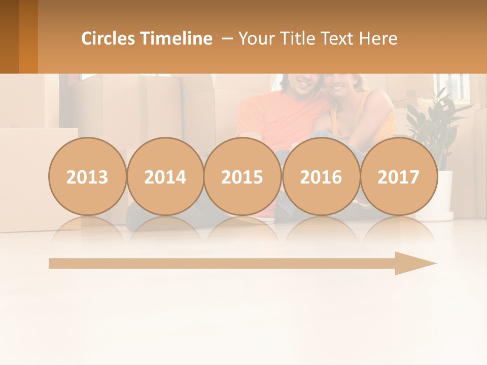 Sunset Senior White PowerPoint Template