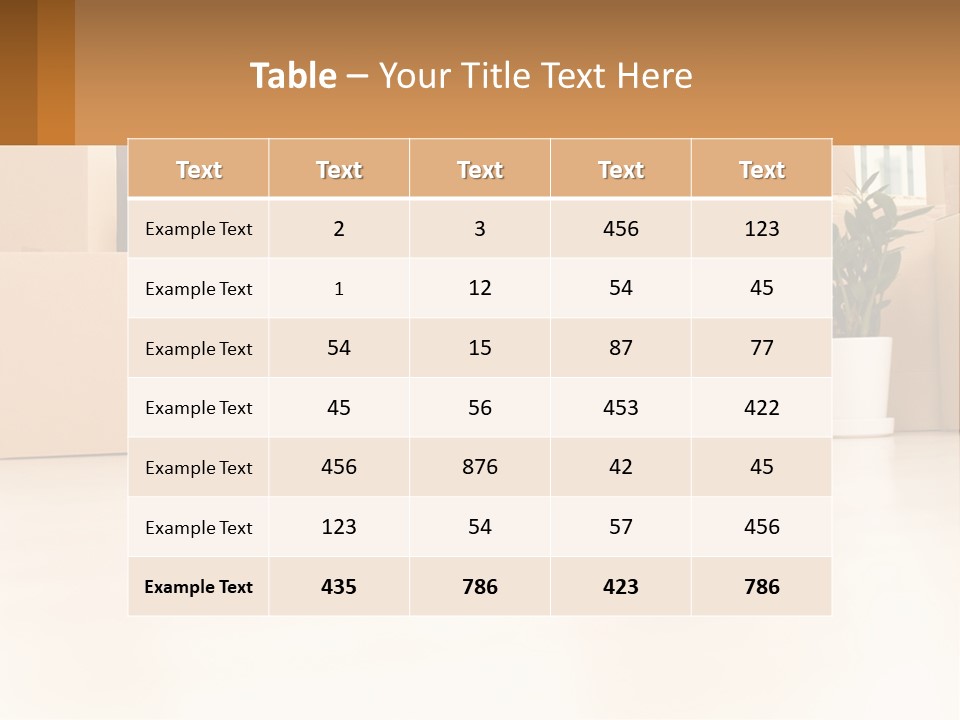 Sunset Senior White PowerPoint Template