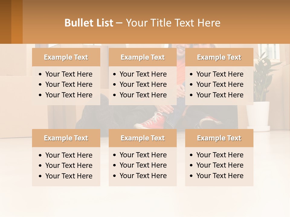 Sunset Senior White PowerPoint Template
