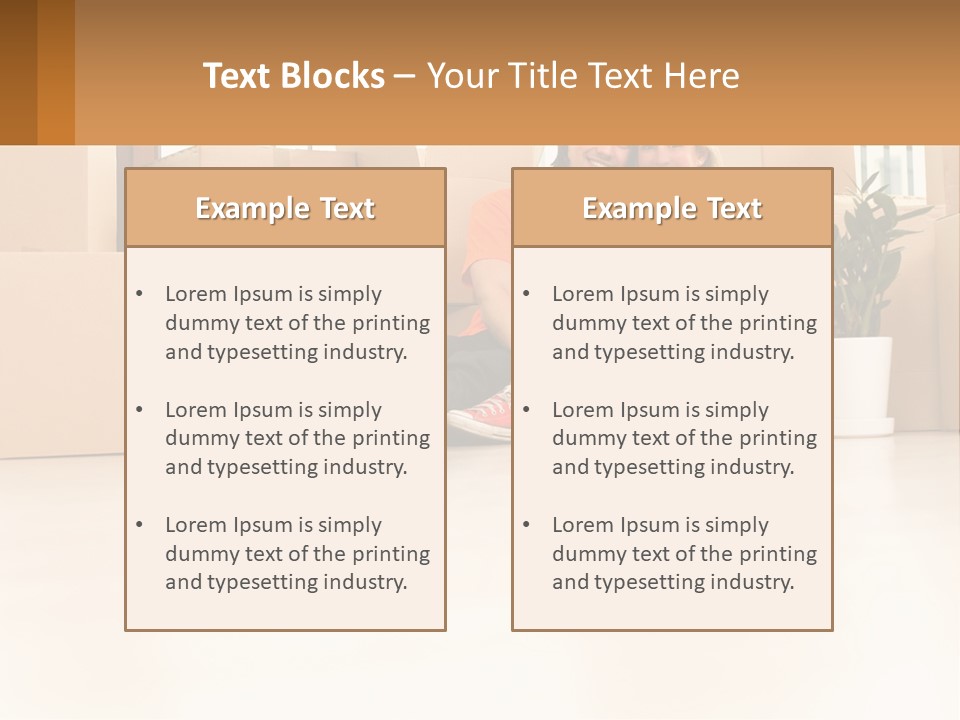 Sunset Senior White PowerPoint Template