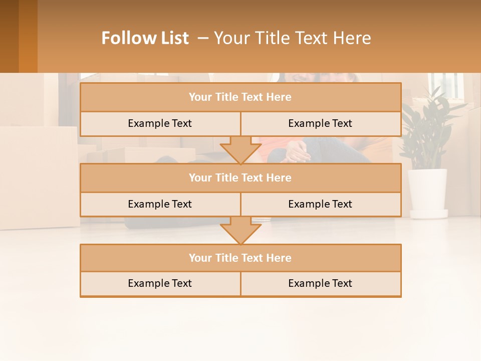 Sunset Senior White PowerPoint Template