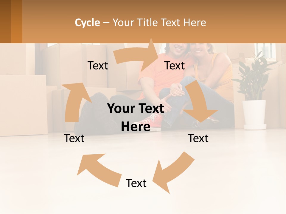 Sunset Senior White PowerPoint Template