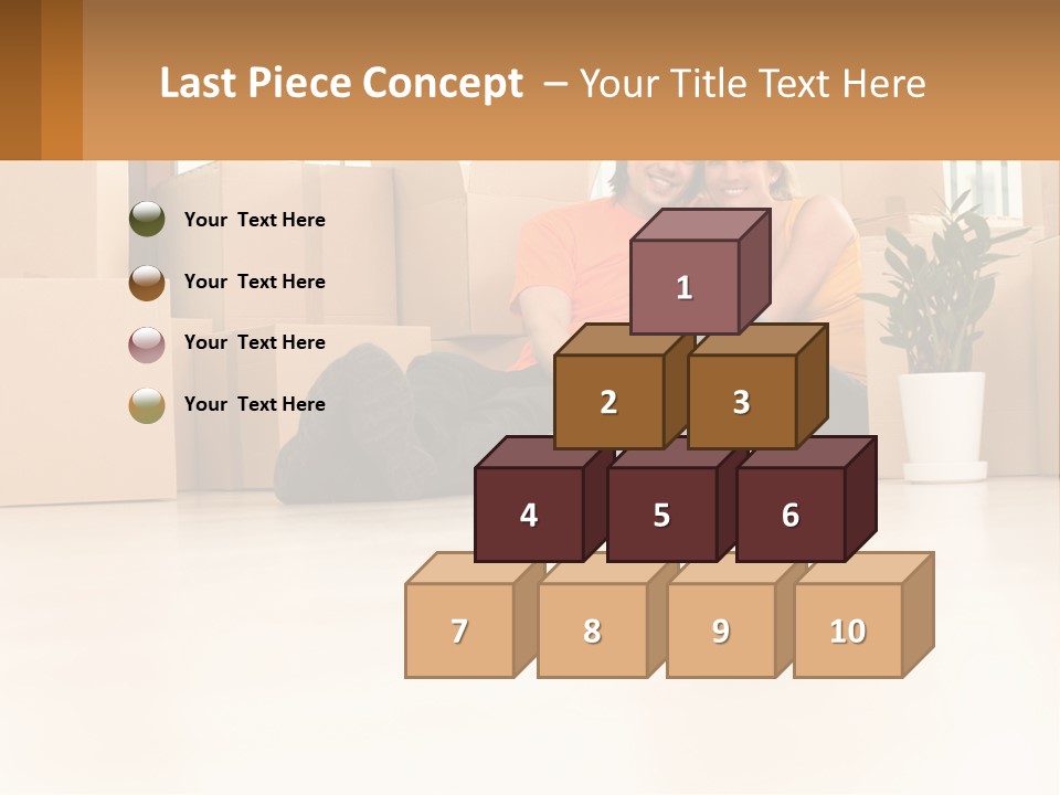 Sunset Senior White PowerPoint Template