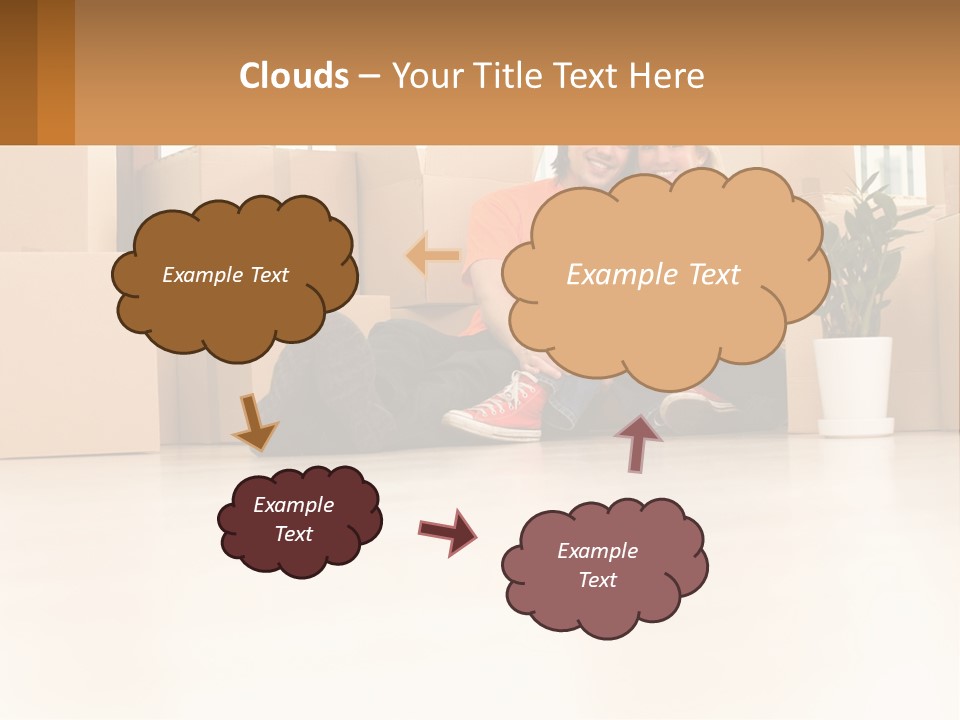Sunset Senior White PowerPoint Template