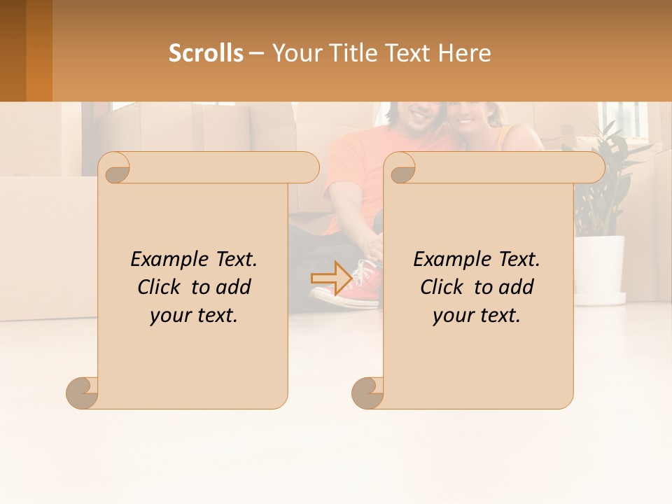 Sunset Senior White PowerPoint Template