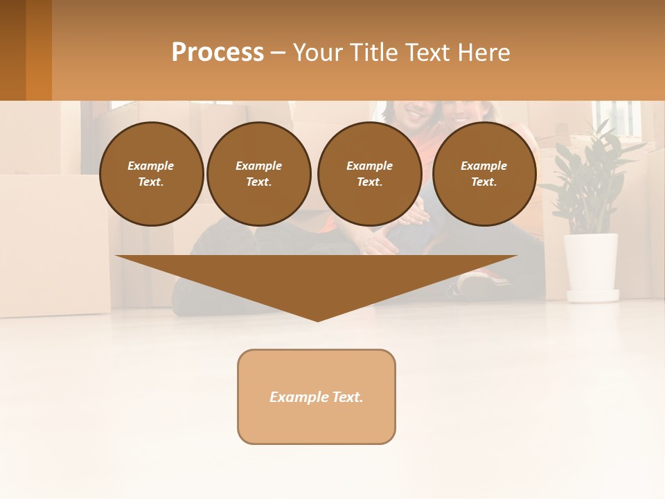 Sunset Senior White PowerPoint Template