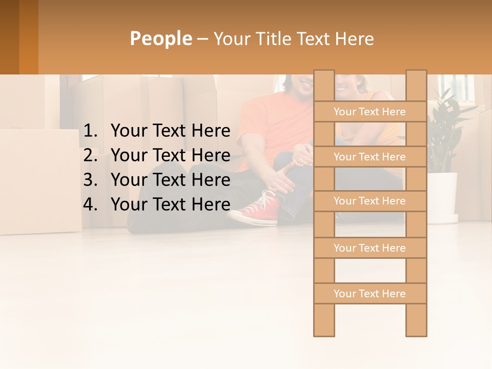 Sunset Senior White PowerPoint Template
