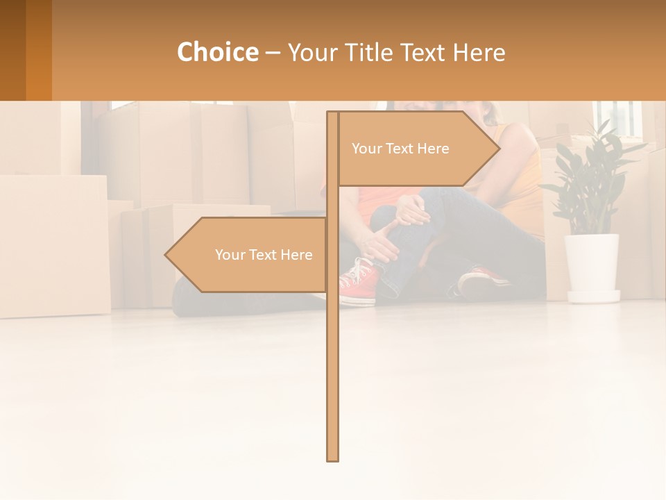 Sunset Senior White PowerPoint Template
