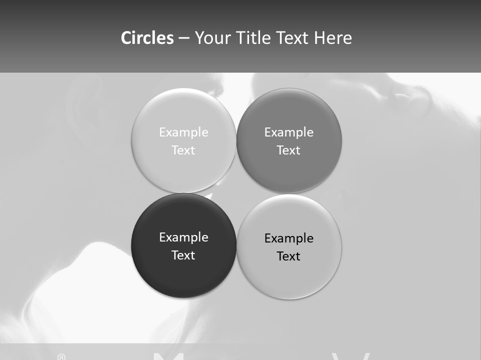 Caucasian Ocean Single PowerPoint Template