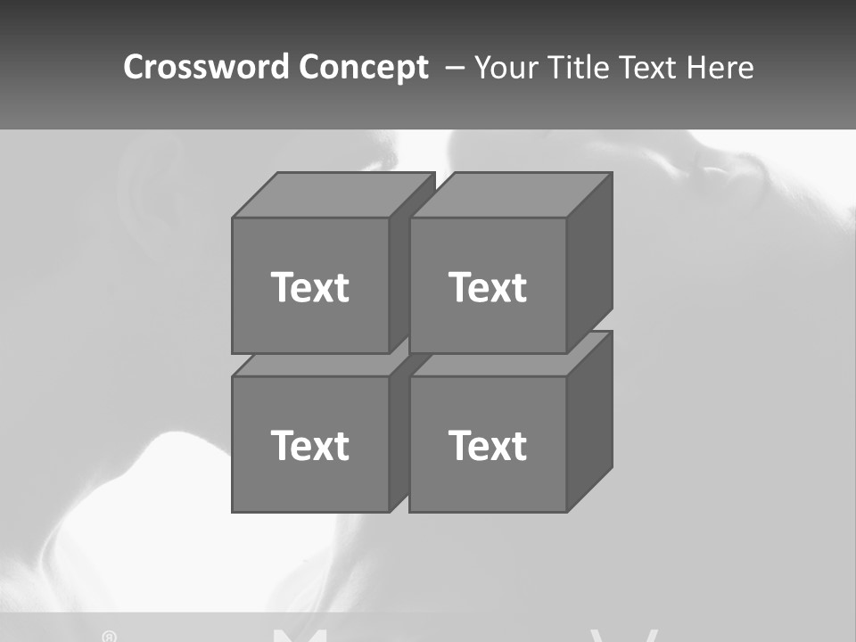 Caucasian Ocean Single PowerPoint Template