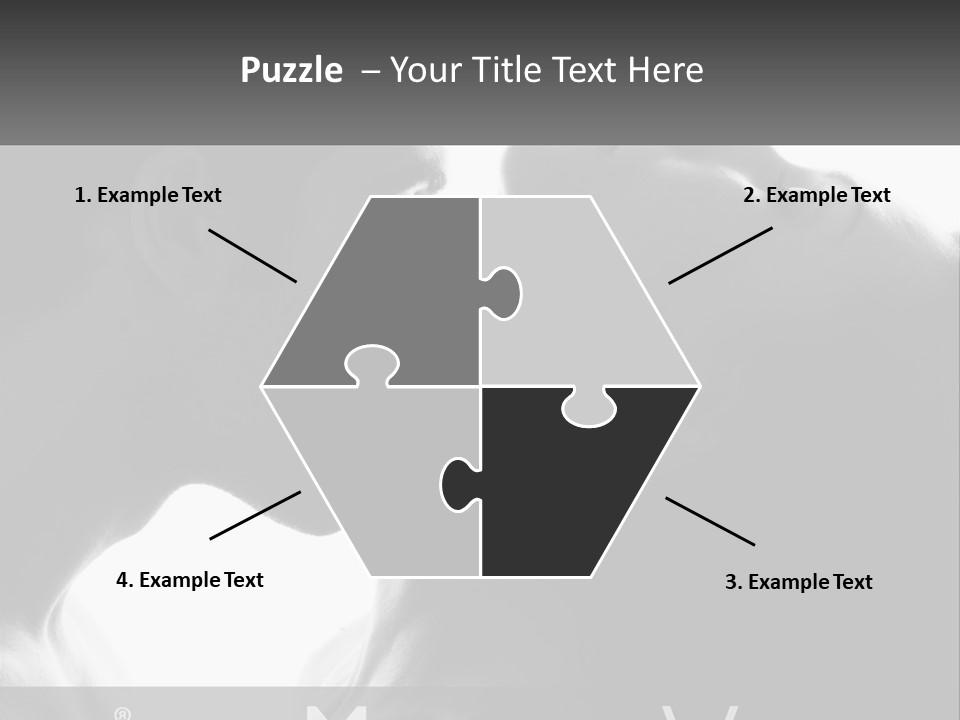 Caucasian Ocean Single PowerPoint Template