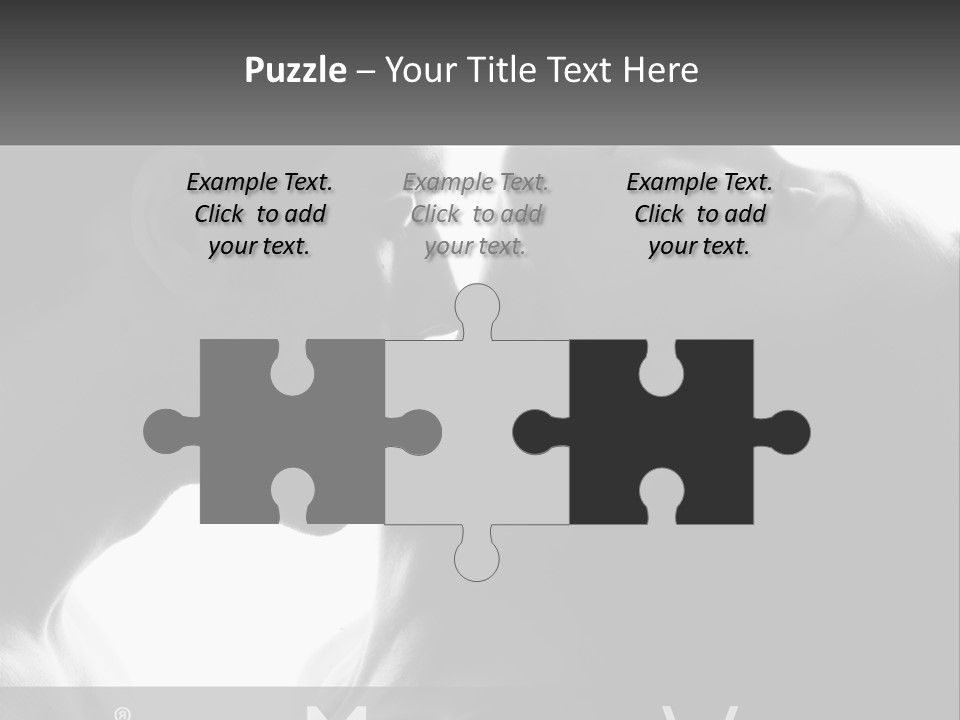 Caucasian Ocean Single PowerPoint Template