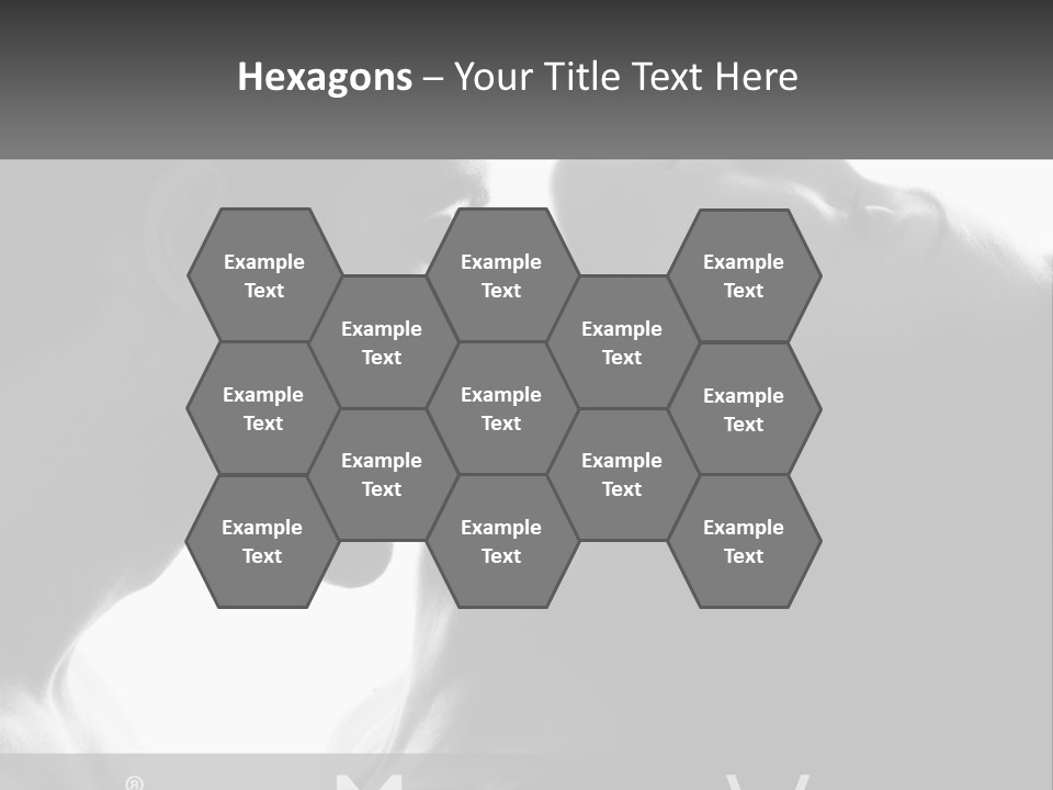 Caucasian Ocean Single PowerPoint Template