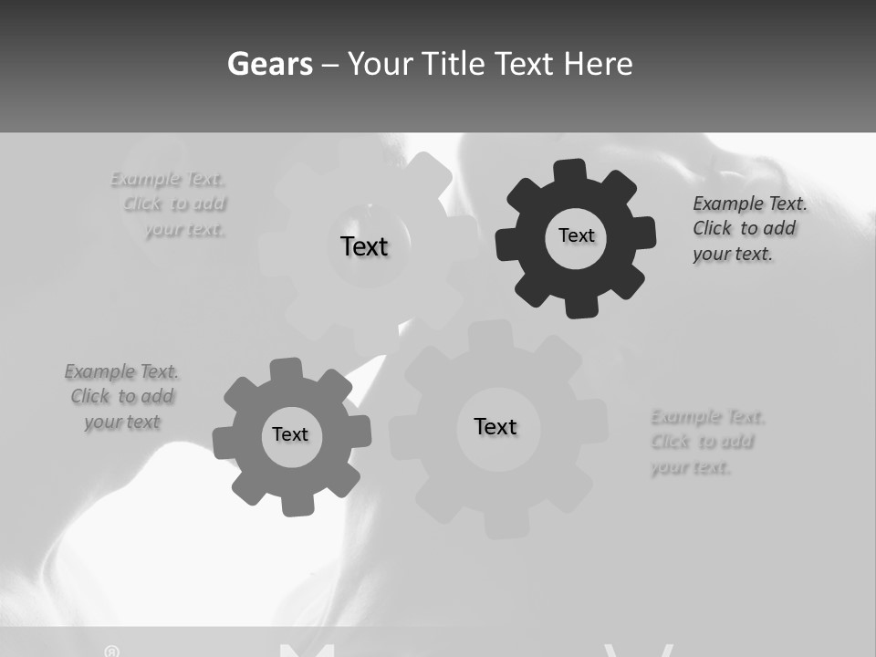 Caucasian Ocean Single PowerPoint Template