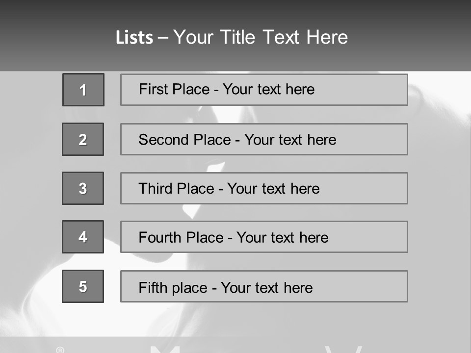 Caucasian Ocean Single PowerPoint Template
