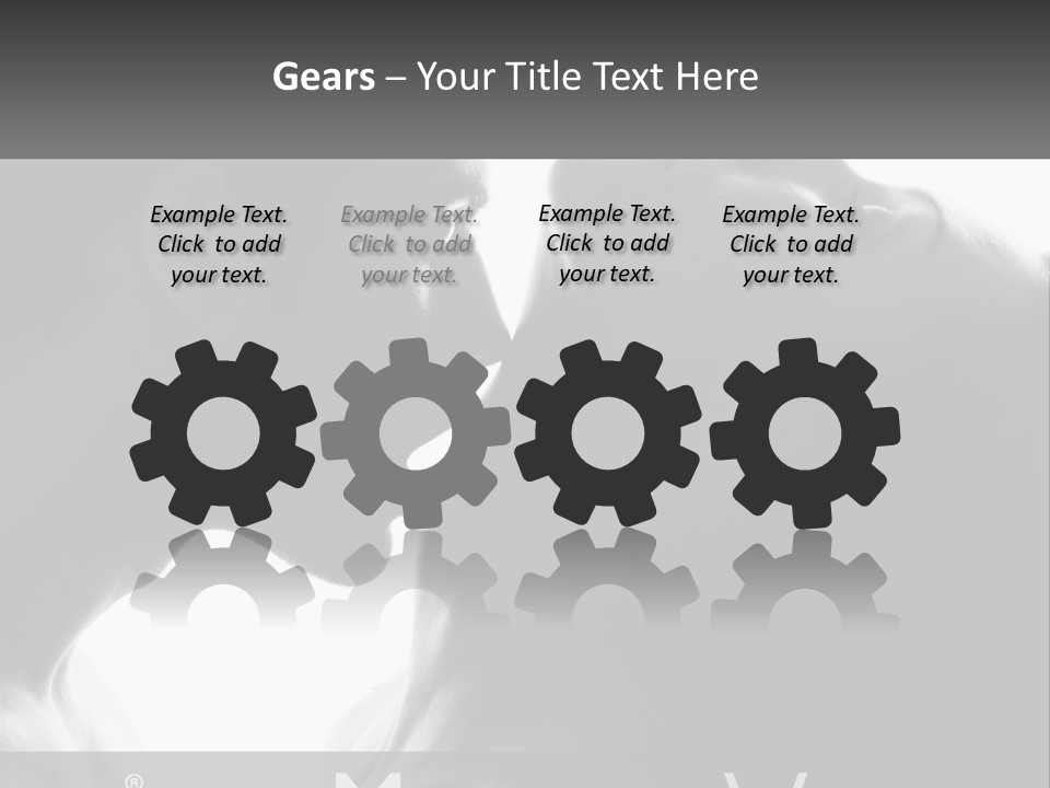 Caucasian Ocean Single PowerPoint Template