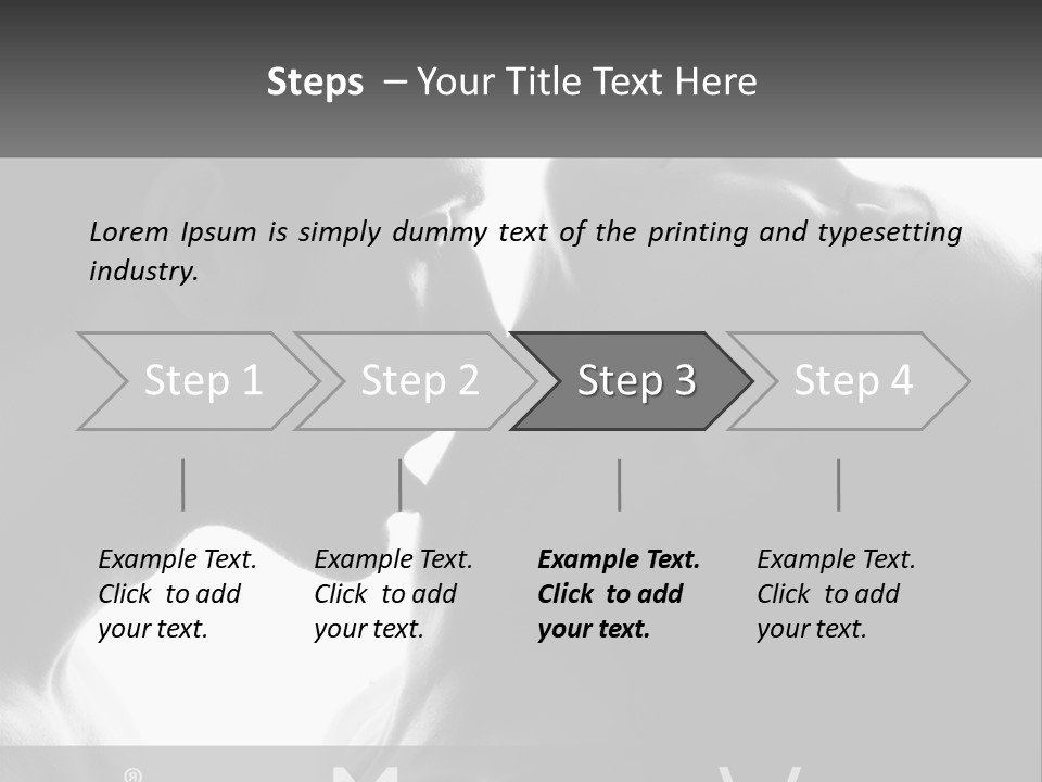 Caucasian Ocean Single PowerPoint Template