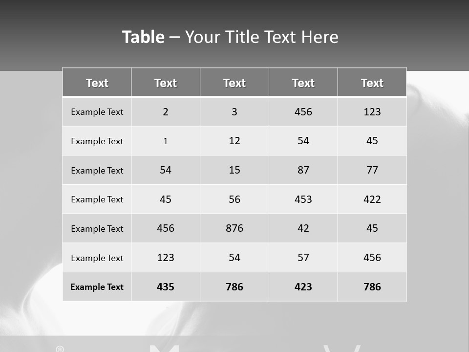 Caucasian Ocean Single PowerPoint Template