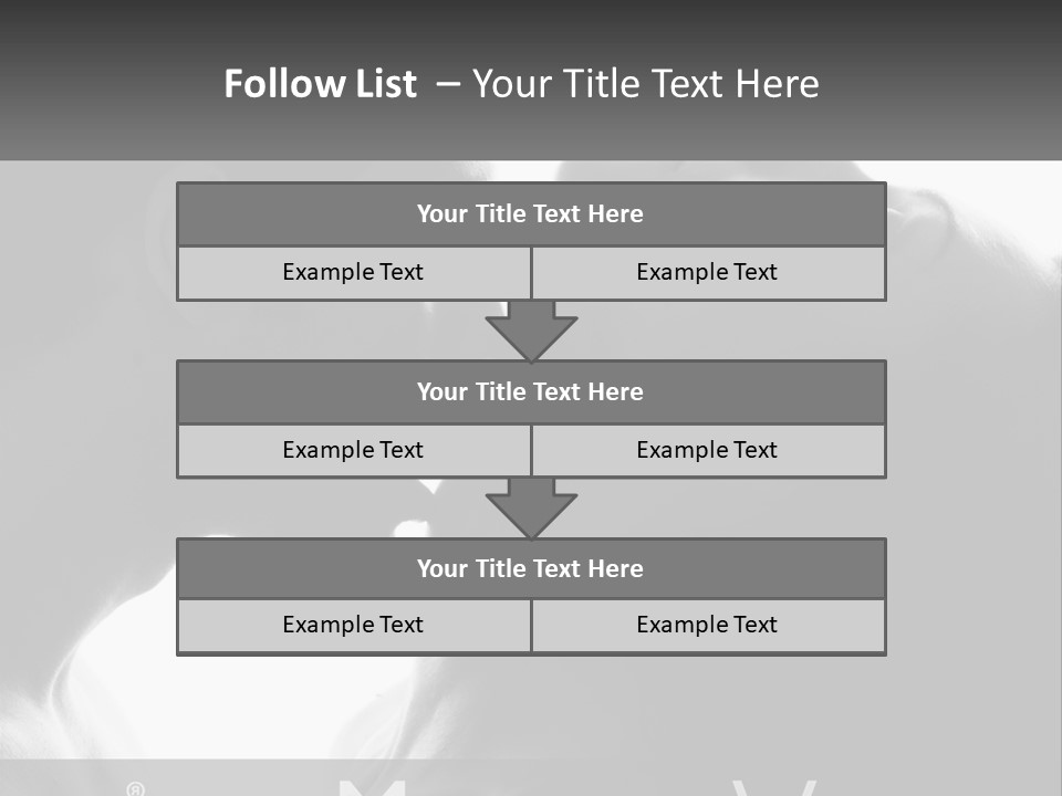 Caucasian Ocean Single PowerPoint Template