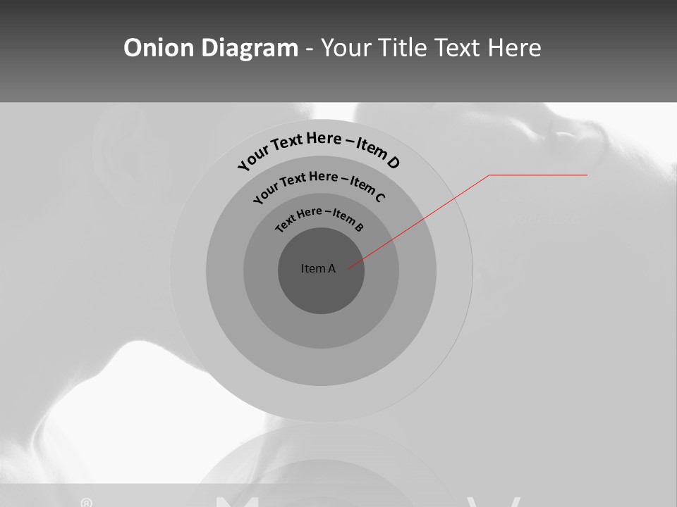 Caucasian Ocean Single PowerPoint Template