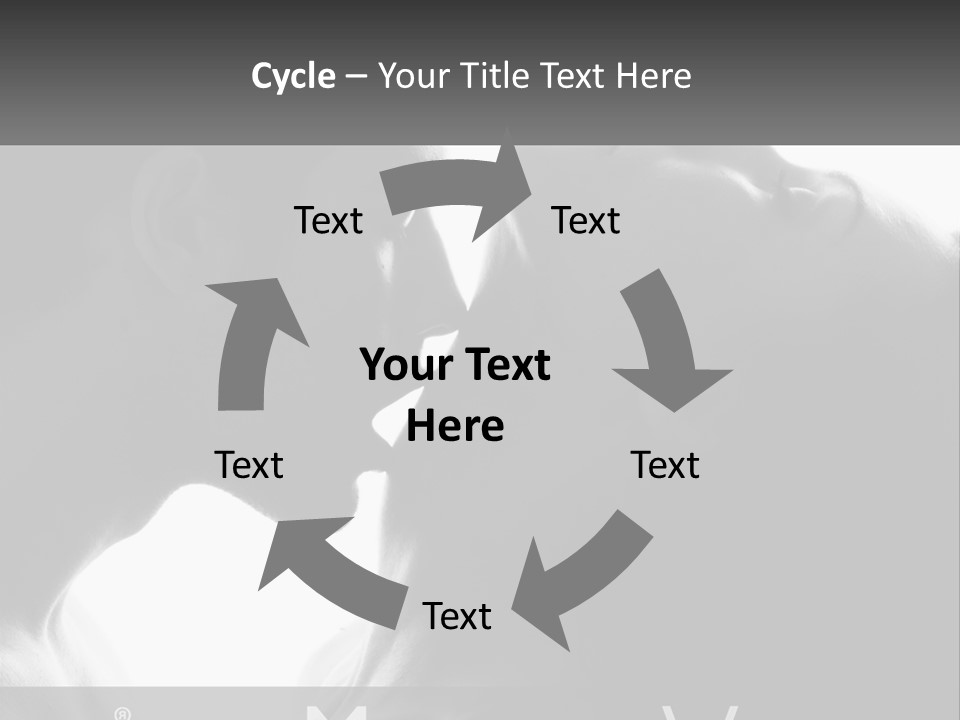 Caucasian Ocean Single PowerPoint Template