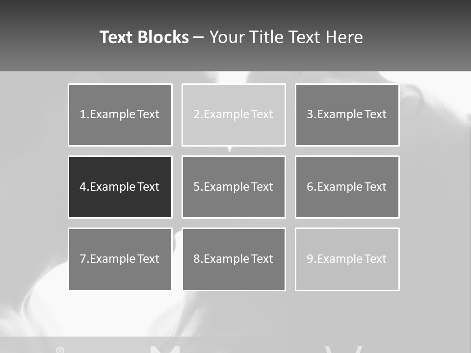 Caucasian Ocean Single PowerPoint Template