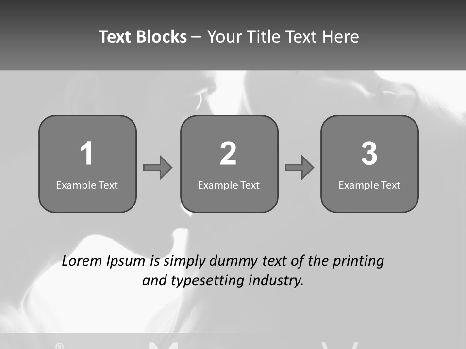 Caucasian Ocean Single PowerPoint Template