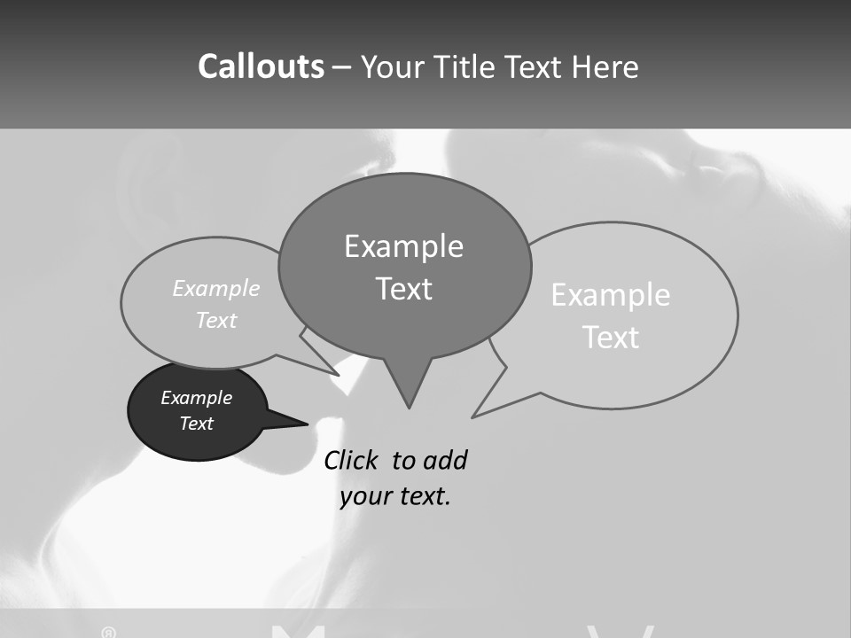 Caucasian Ocean Single PowerPoint Template