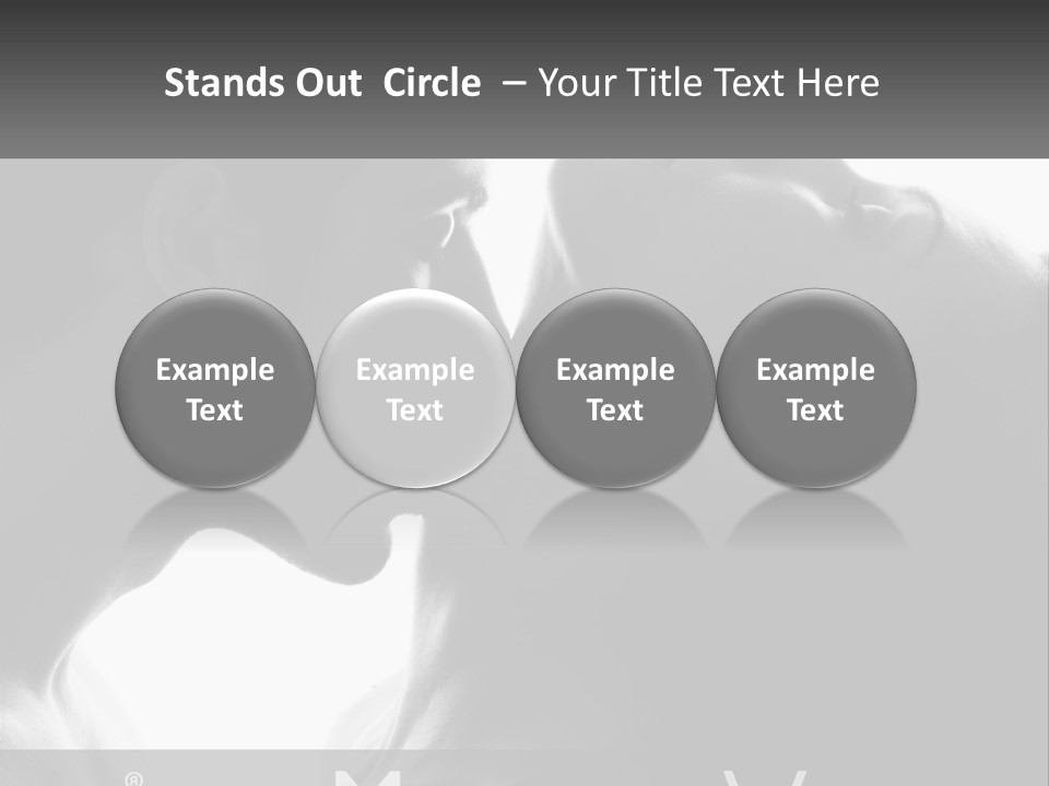 Caucasian Ocean Single PowerPoint Template